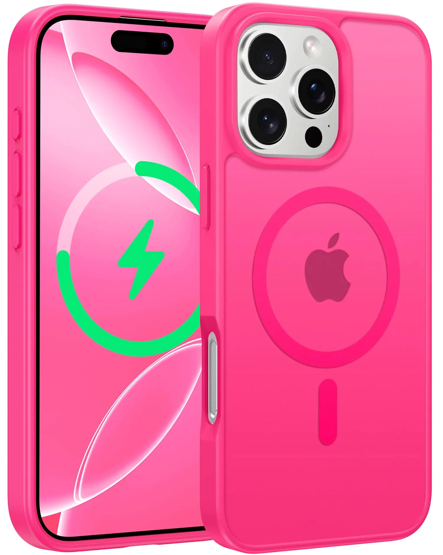 CASE for iPhone 15 Case Matte: for iPhone 14 Case Magnetic Frosted Translucent Slim Shockproof Cell Phone Cover | Military Grade Protection Drop Proof Tough Protective Cases - 6.1 inch Black