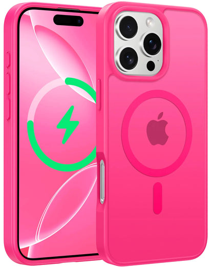 CASE for iPhone 15 Case Matte: for iPhone 14 Case Magnetic Frosted Translucent Slim Shockproof Cell Phone Cover | Military Grade Protection Drop Proof Tough Protective Cases - 6.1 inch Black