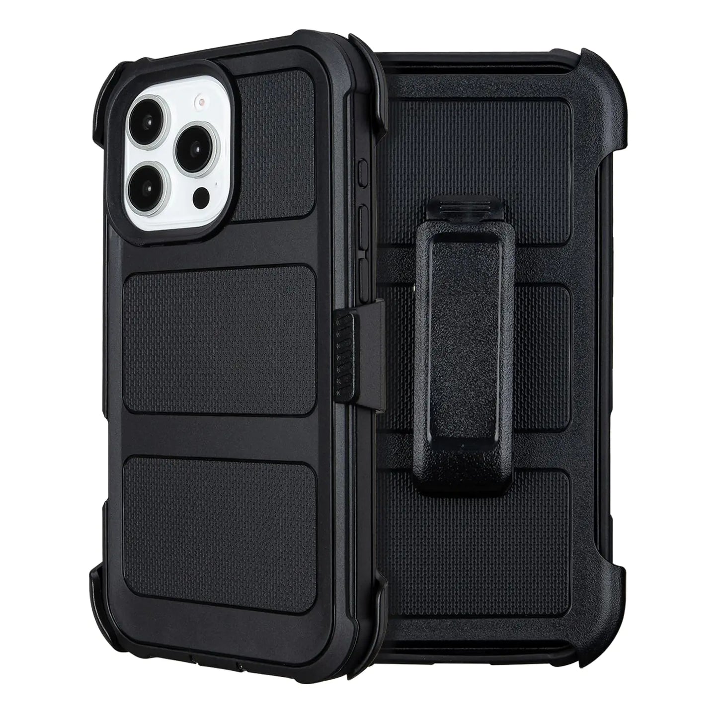 Case with Belt Clip Holster for iPhone 16 Pro. Defender iPhone 16 Pro Case with Stand,Heavy Duty Rugged Full-Body,3 Layers of Sturdy,Anti-Drop,for Case iPhone 16 Pro Case Protective (Black)
