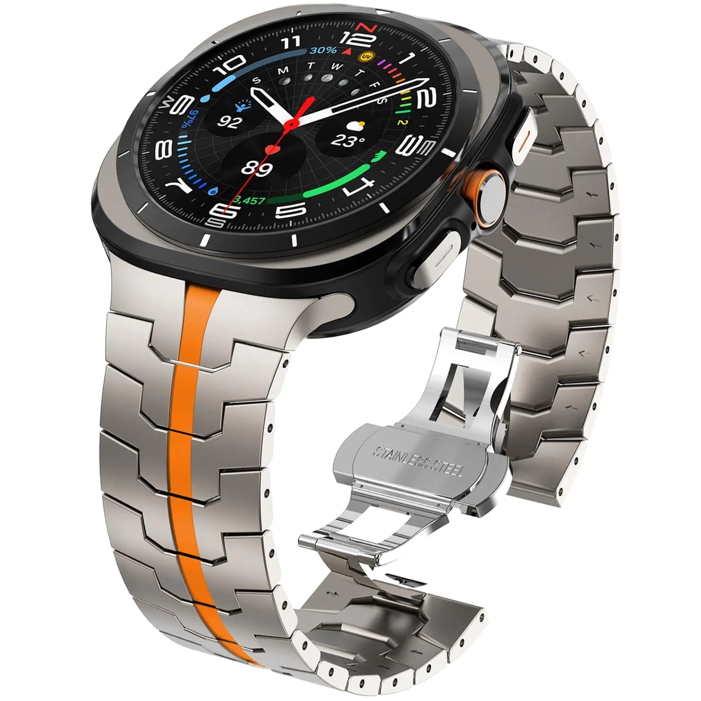 WINGLE Metal Band for Samsung Galaxy Watch Ultra Bands 47MM for Men.