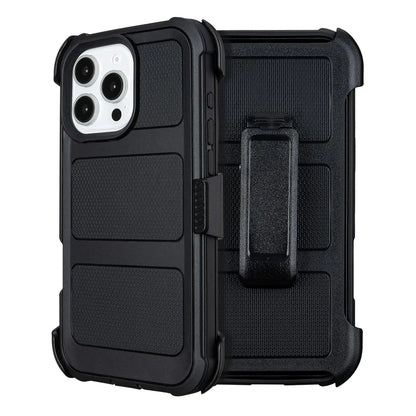 Case with Belt Clip Holster for iPhone 16 Pro. Defender iPhone 16 Pro Case with Stand,Heavy Duty Rugged Full-Body,3 Layers of Sturdy,Anti-Drop,for Case iPhone 16 Pro Case Protective (Black)
