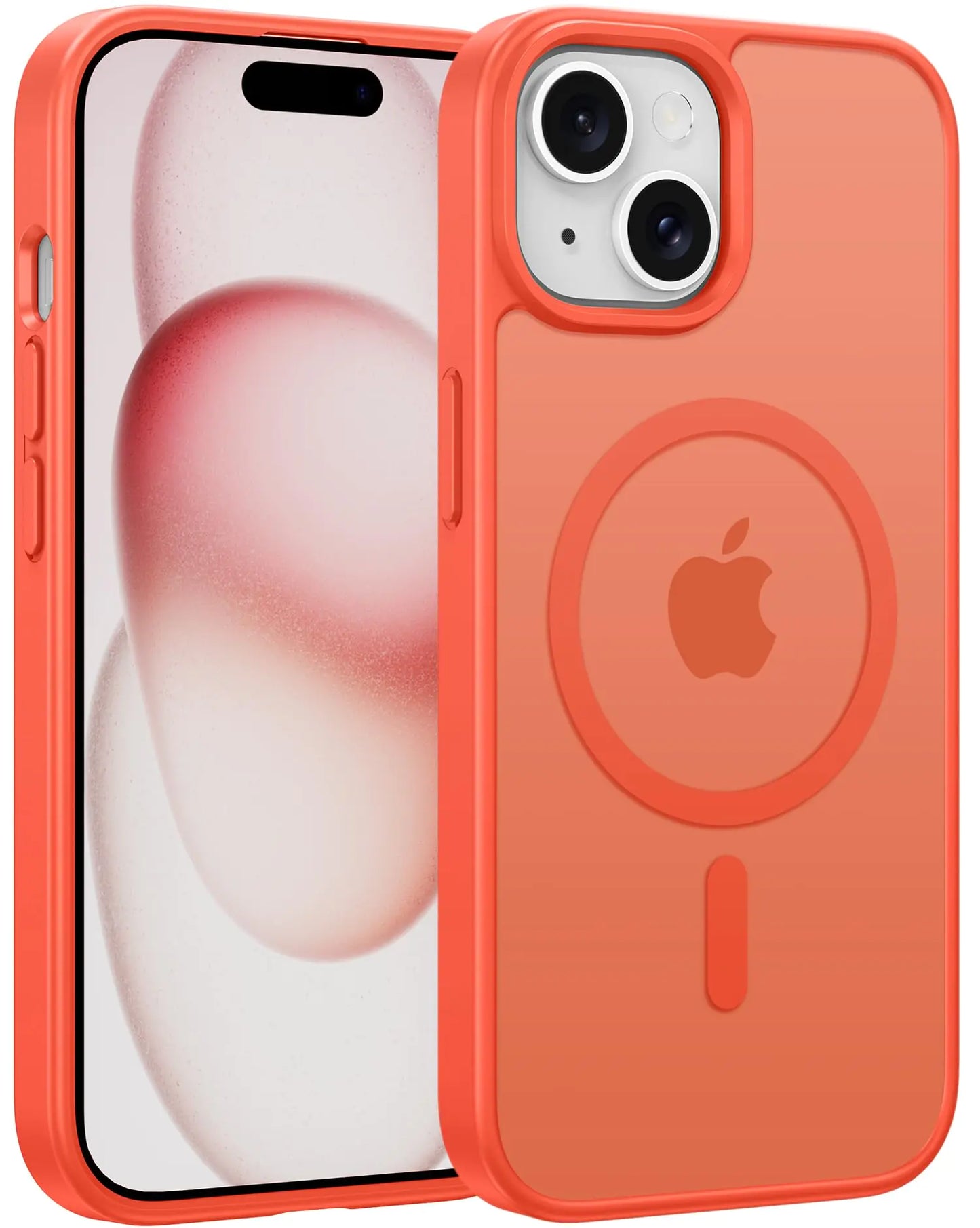 CASE for iPhone 15 Case Matte: for iPhone 14 Case Magnetic Frosted Translucent Slim Shockproof Cell Phone Cover | Military Grade Protection Drop Proof Tough Protective Cases - 6.1 inch Black